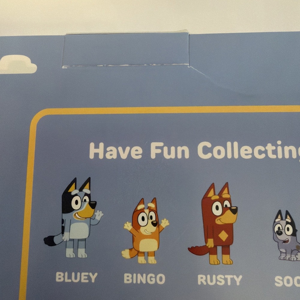 Bluey Micro Build-A-Bear Set of 6 Micro Mini Beans Plush Pack Socks Bingo Rusty - Picture 13 of 14